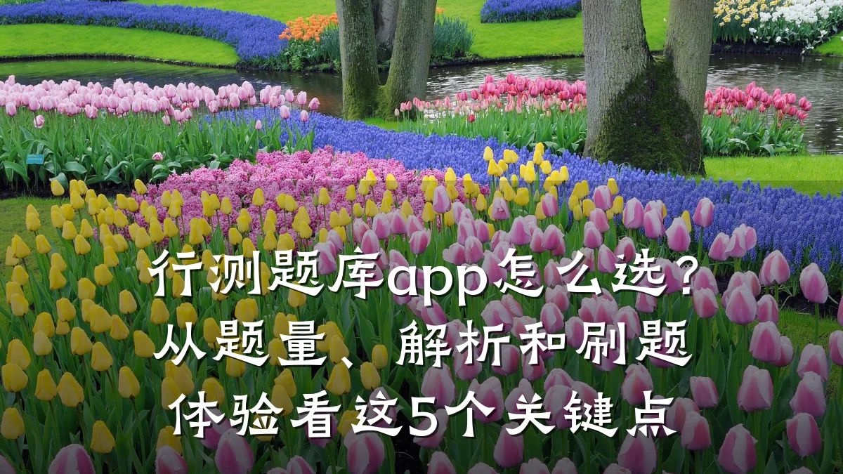行测题库app怎么选?从题量、解析和刷题体验看这5个关键点