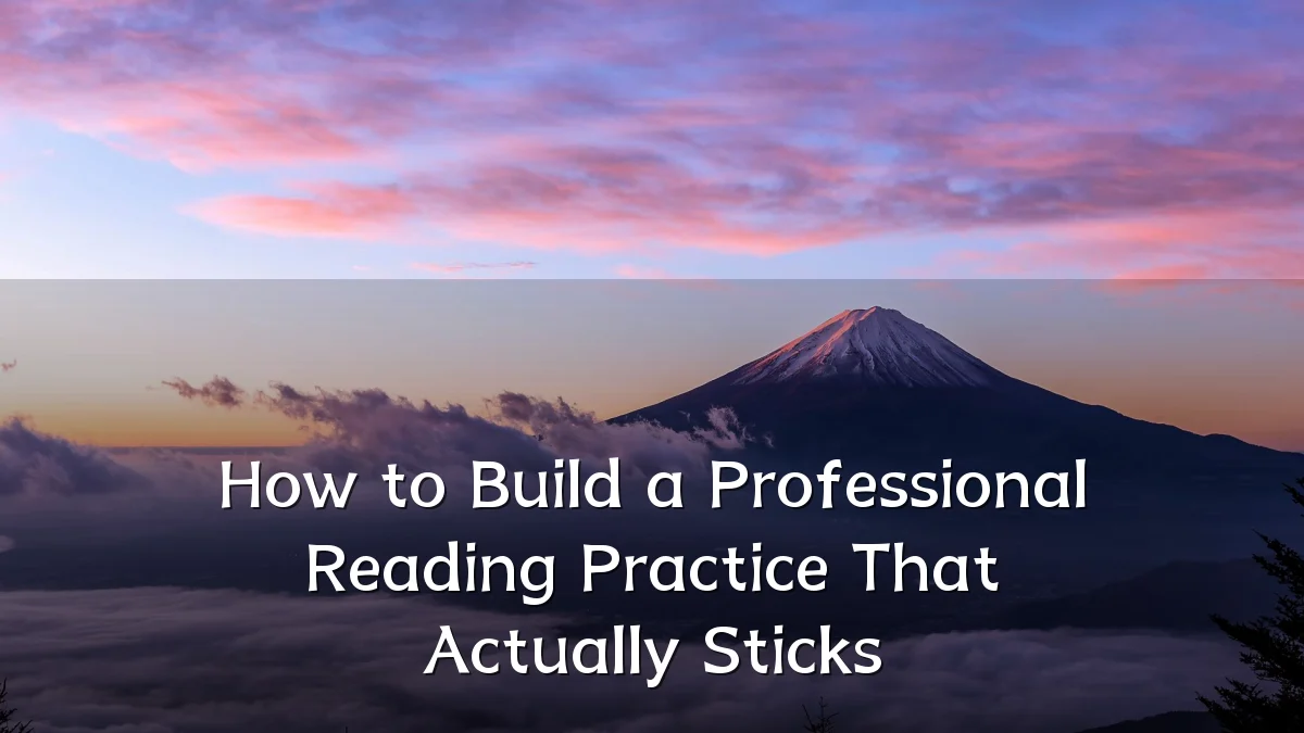How to Build a Professional Reading Practice That Actually Sticks