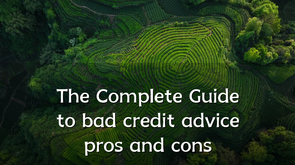 The Complete Guide to bad credit advice pros and cons