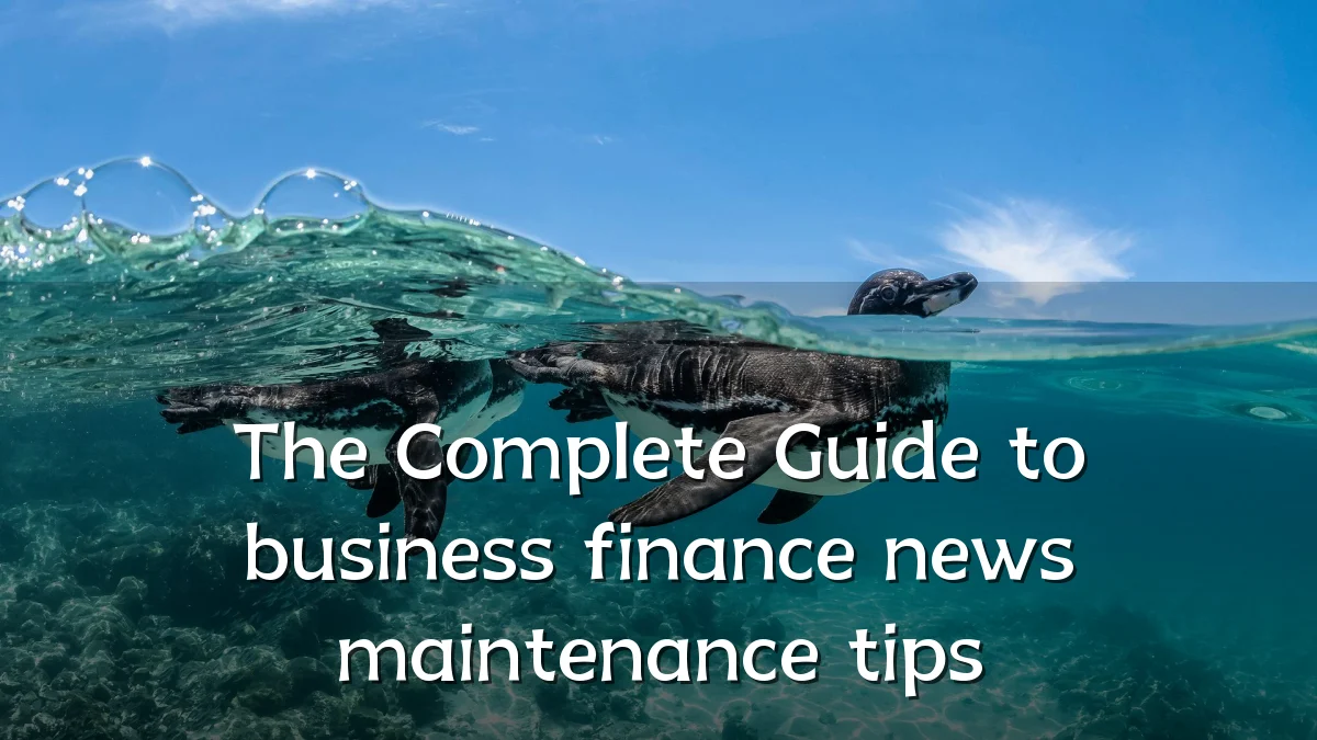 The Complete Guide to business finance news maintenance tips