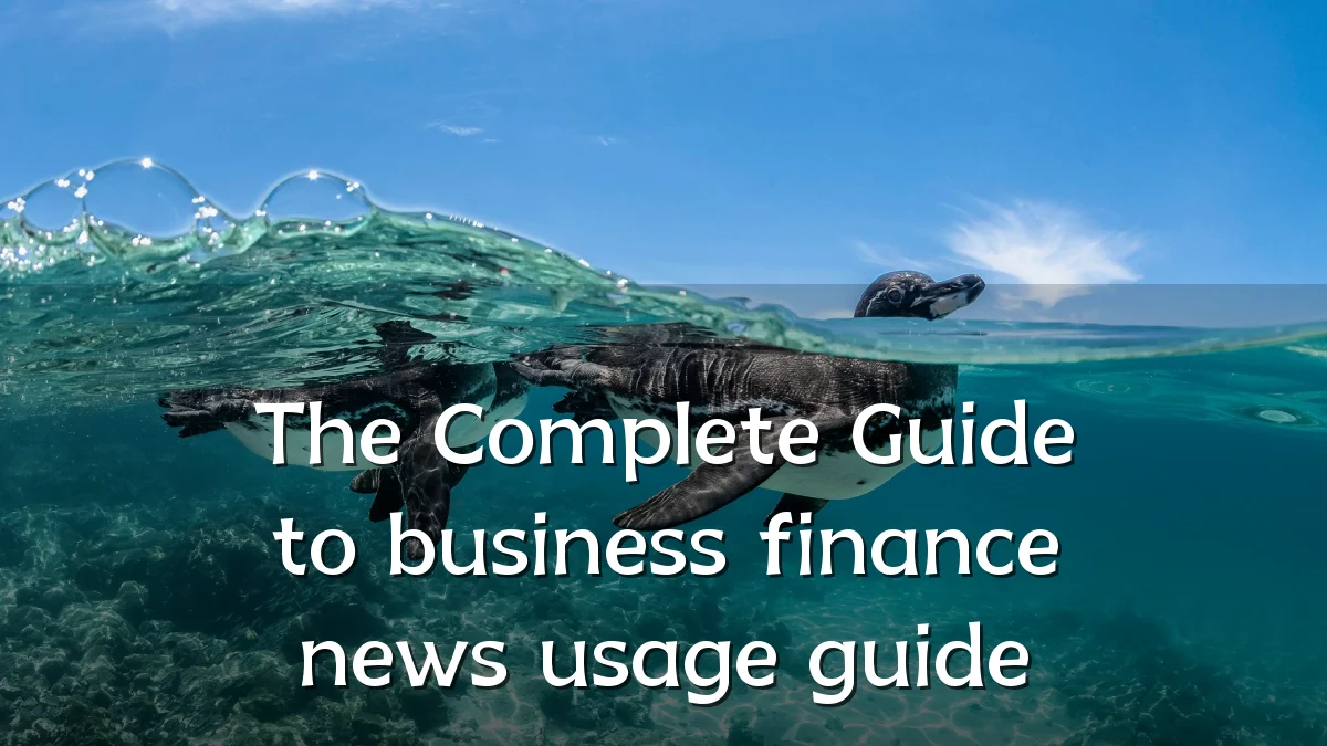 The Complete Guide to business finance news usage guide