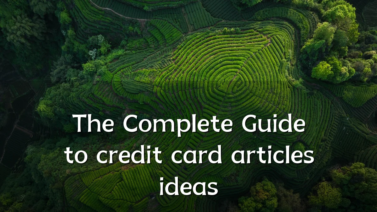 The Complete Guide to credit card articles ideas