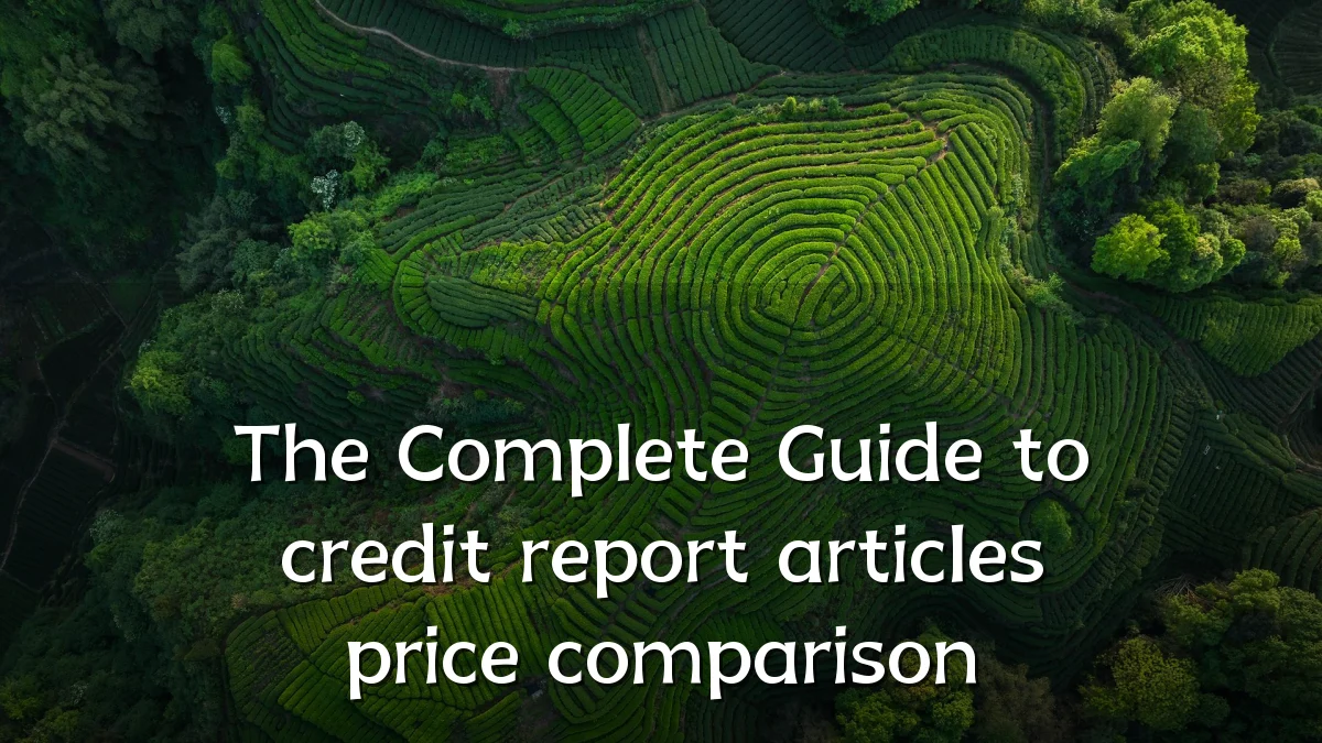 The Complete Guide to credit report articles price comparison