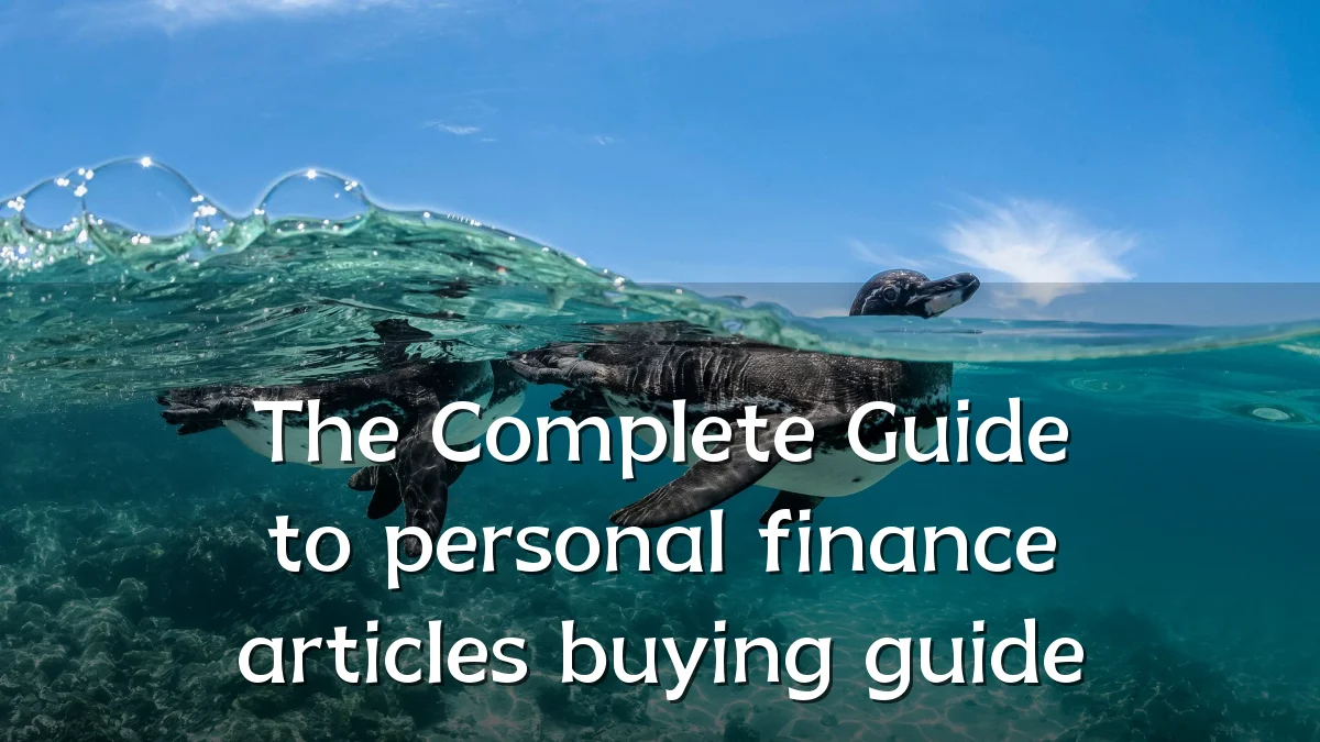 The Complete Guide to personal finance articles buying guide
