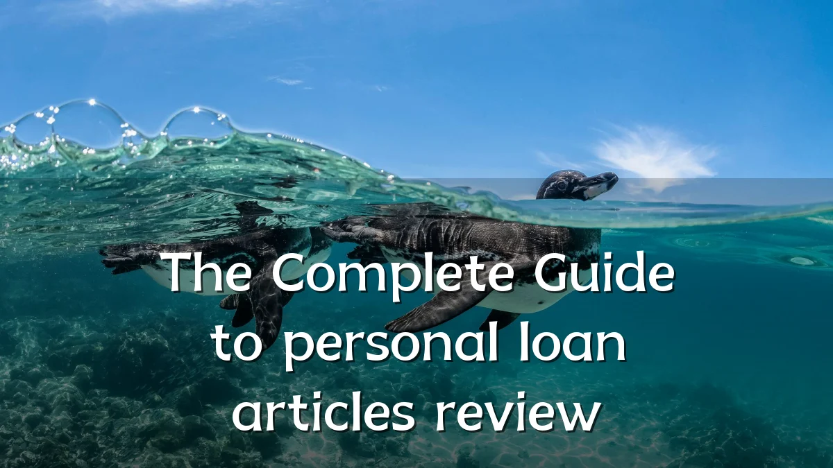 The Complete Guide to personal loan articles review