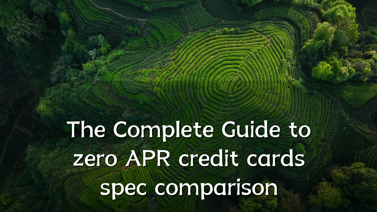 The Complete Guide to zero APR credit cards spec comparison