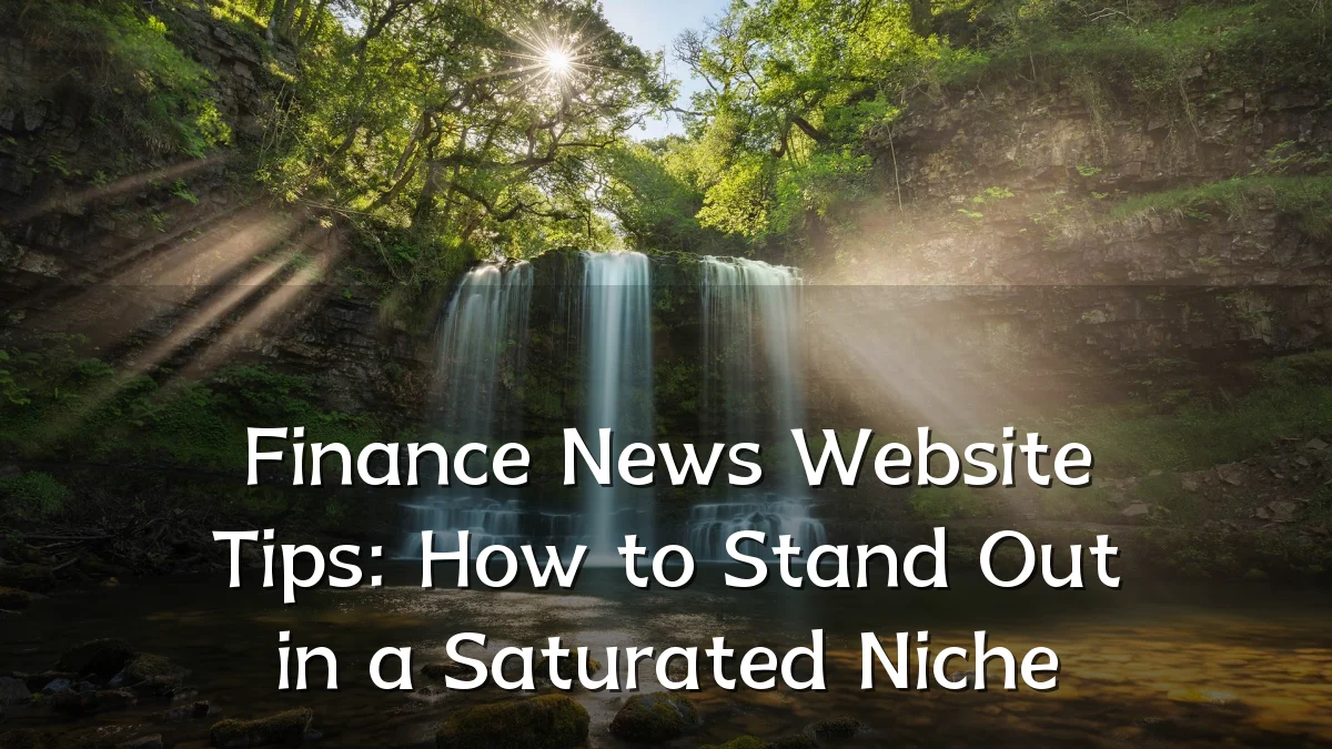 Finance News Website Tips: How to Stand Out in a Saturated Niche