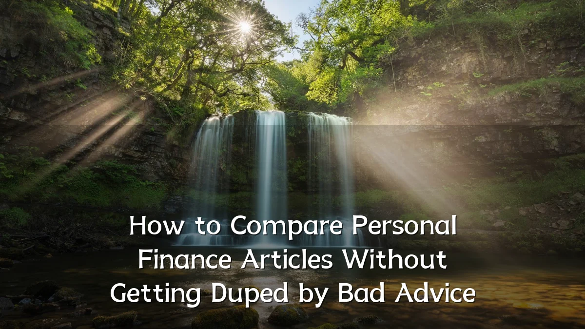 How to Compare Personal Finance Articles Without Getting Duped by Bad Advice