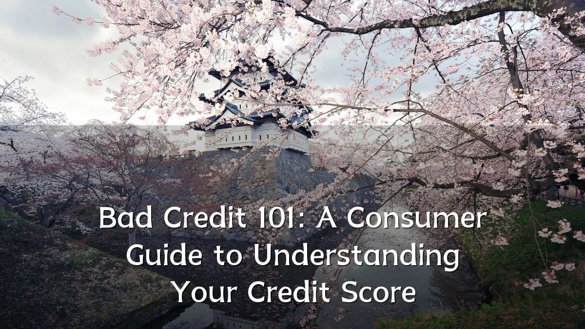 Bad Credit 101: A Consumer Guide to Understanding Your Credit Score