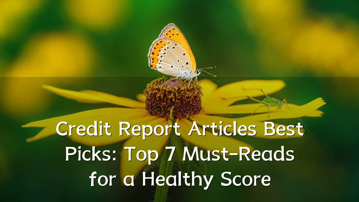 Credit Report Articles Best Picks: Top 7 Must-Reads for a Healthy Score