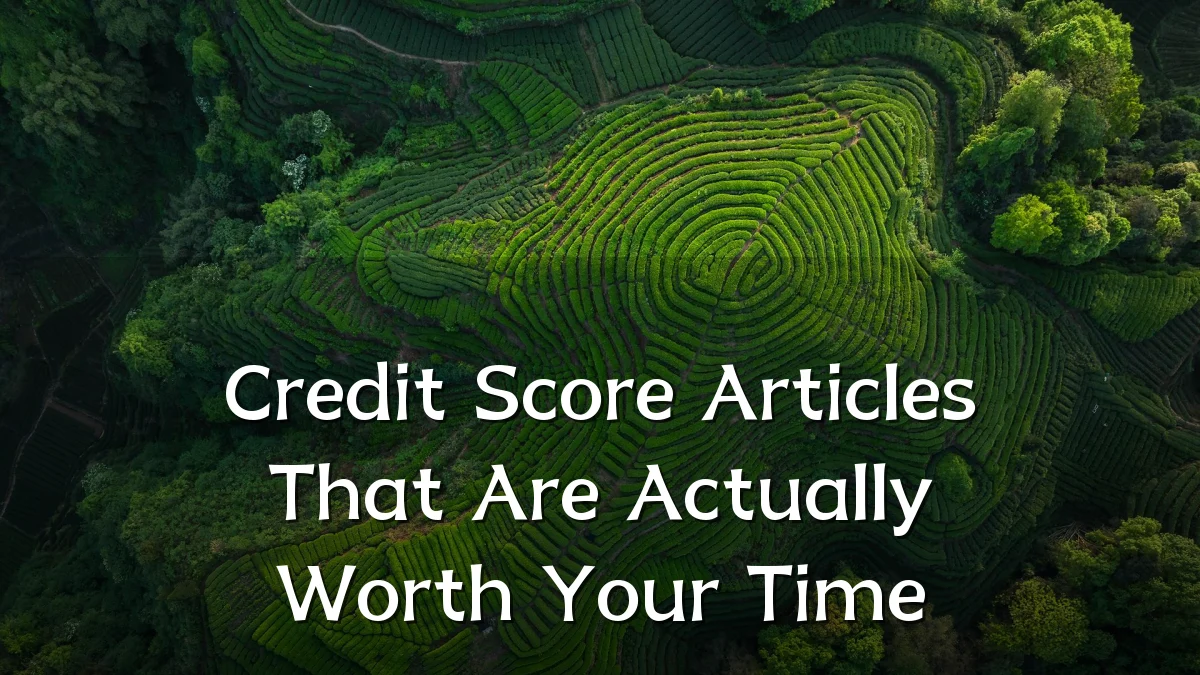 Credit Score Articles That Are Actually Worth Your Time