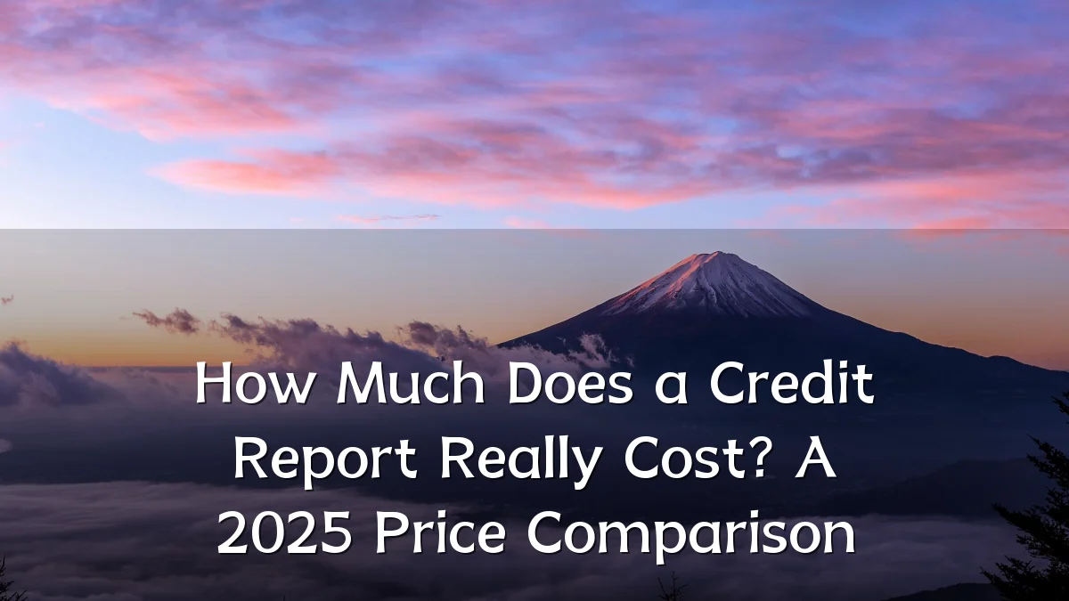 How Much Does a Credit Report Really Cost? A 2025 Price Comparison