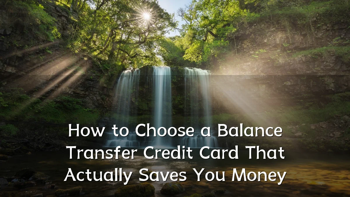 How to Choose a Balance Transfer Credit Card That Actually Saves You Money