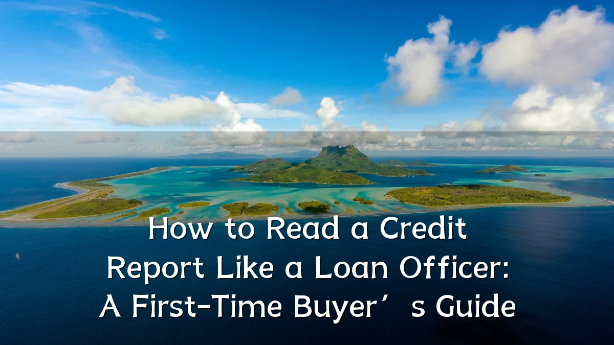 How to Read a Credit Report Like a Loan Officer: A First-Time Buyer’s Guide