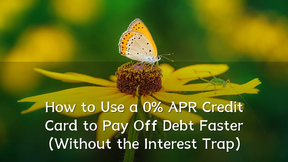 How to Use a 0% APR Credit Card to Pay Off Debt Faster (Without the Interest Trap)