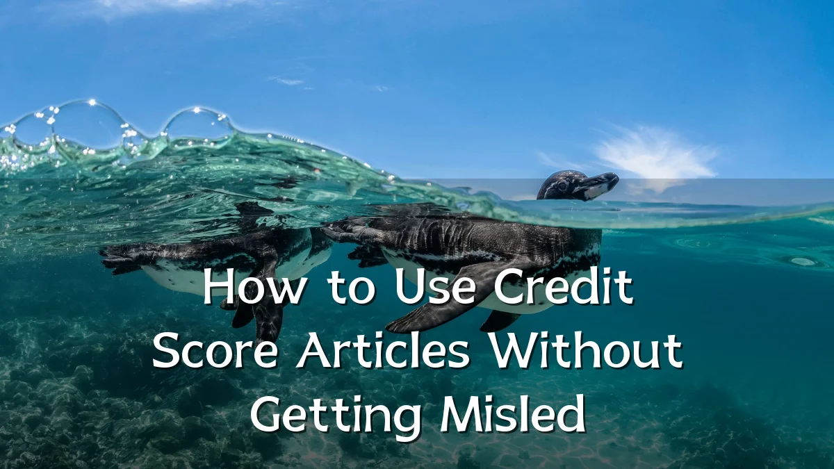 How to Use Credit Score Articles Without Getting Misled