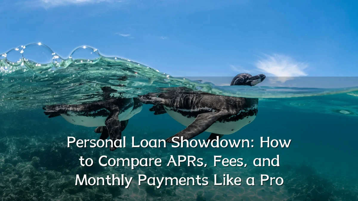 Personal Loan Showdown: How to Compare APRs, Fees, and Monthly Payments Like a Pro
