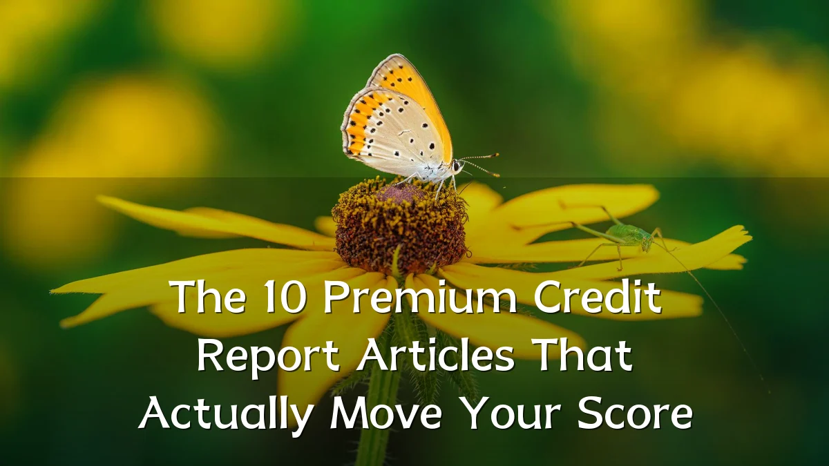 The 10 Premium Credit Report Articles That Actually Move Your Score