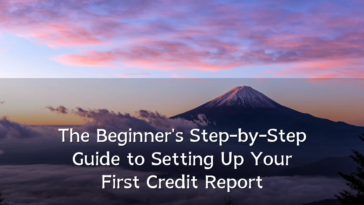The Beginner's Step-by-Step Guide to Setting Up Your First Credit Report
