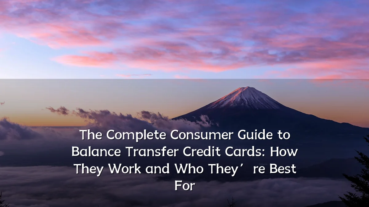 The Complete Consumer Guide to Balance Transfer Credit Cards: How They Work and Who They’re Best For