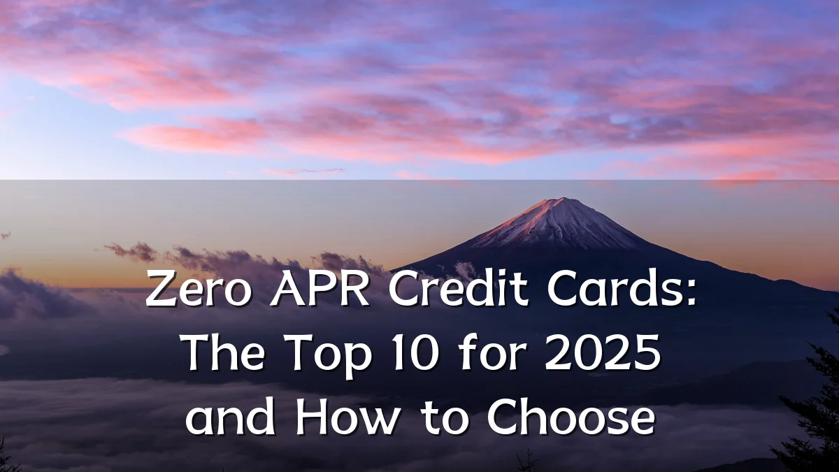 Zero APR Credit Cards: The Top 10 for 2025 and How to Choose